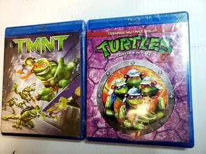 Set Of 2 Teenage Mutant Ninja Turtles Blu-ray Disc Movies! Brand New! - Imagen 1 de 2