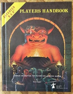 PLAYERS HANDBOOK 1980 6th print 1st Edition Dungeons & Dragons NM - Imagen 1 de 4