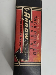 Grapas de flecha vintage n.º T-50 1/4 pulgadas fabricado en EE. UU. por Arrow Fastener Co - Imagen 1 de 4
