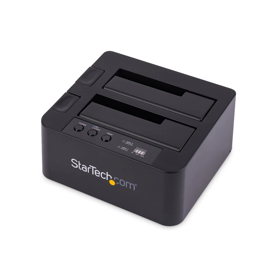 StarTech.com Standalone Hard Drive Duplicator, Dual Bay HDD/SSD Cloner/Copier, U - Image 1 of 4