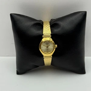 18mm Working Ladies Petite Sekonda Gold Plated Japan Quartz Watch 5.25 Inches - Picture 1 of 16