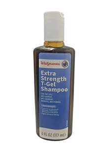 Walgreens T-Gel ~Extra Strength Coal Tar Anti-Dandruff Shampoo ~6 oz ~Exp. 12/26 - Picture 1 of 4
