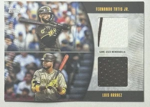 FERNANDO TATIS JR 20/99 LUIS ARRAEZ Dual RELIC! 2025 TOPPS SERIES 2 Padres SSP - Picture 1 of 2