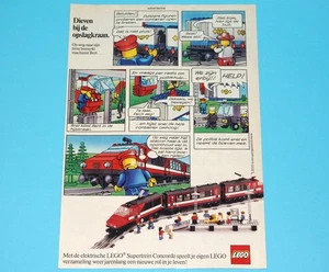 LEGO MAGAZINE ADVERT LEGOLAND TOWN 1980s DONALD DUCK HOLLAND - Bild 1 von 1