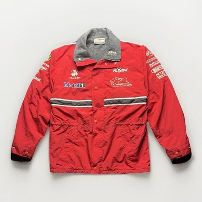 Vtg NASCAR Holden Lions Den HRT Jacket Authentic Race Team Coat Red men size XL - Image 1 of 4