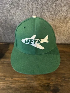 Mitchell & Ness New York Jets Fitted Hat 7 3/8 - Green Airplane Logo - NFL Cap - Bild 1 von 6