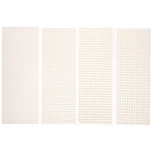 4 Sheets Pearl Sticker Beads Flat Back Pearls for Crafting Applique - Foto 1 di 12