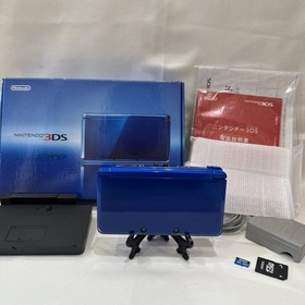 *TESTED/WORKING* Nintendo 3DS Cobalt Blue Console Complete In Box CIB #G57