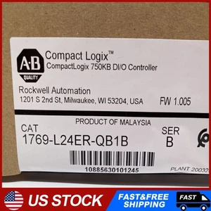 AB 1769-L24ER-QB1B CompactLogix 750KB DI/O Controller 1769L24ERQB1B - Picture 1 of 5