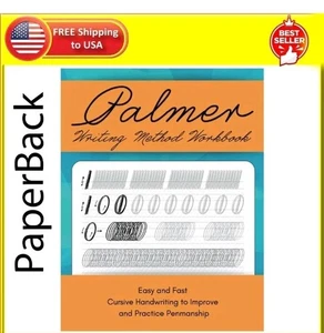 Palmer Method Cursive Writing Workbook 100% Practice: Master Calligraphy, Penman - Picture 1 of 3