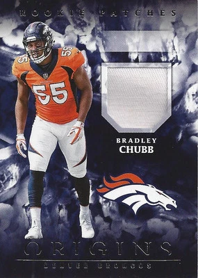 2018 Panini Origins Rookie Patches #28 Bradley Chubb Jersey - NM-MT - Image 1 of 2