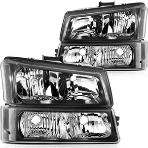 Fit For 2003 2004 2005 2006 Chevy Avalanche Headlights Assembly - Picture 1 of 9
