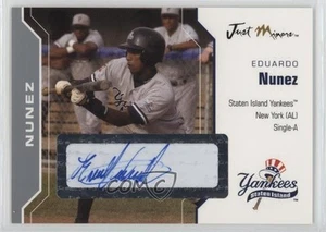 2006 Just Minors Just Auto Silver Auto /100 Eduardo Nunez #43 Auto - Picture 1 of 3