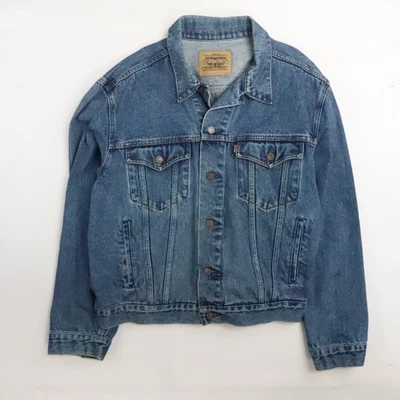 Chaqueta de Camionero Levi's Denim Vintage Talla XL Pestaña Naranja Foto 1 de 4