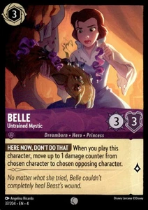 Belle - Untrained Mystic 2024 Disney Lorcana - Ursula's Return #37 Common - Picture 1 of 2