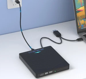 USB 3.0 Externes Blu-ray BD/CD/DVD Laufwerk Brenner Player Type C für Laptop PC - Bild 1 von 12