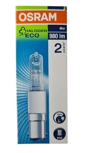 OSRAM Halolux Ceram Halogenlampe B15d 60W 64492 ECO - Immagine 1 di 1