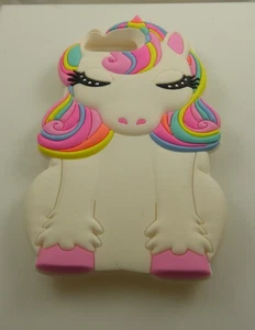 Unicorn fits iPhone 6 plus, 7 & 8 + plus phone case Oversize white rainbow Used - Picture 1 of 4