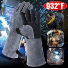 Heat Resistant Forge Long Sleeve Welding Gloves BBQ Glove Safety Glove