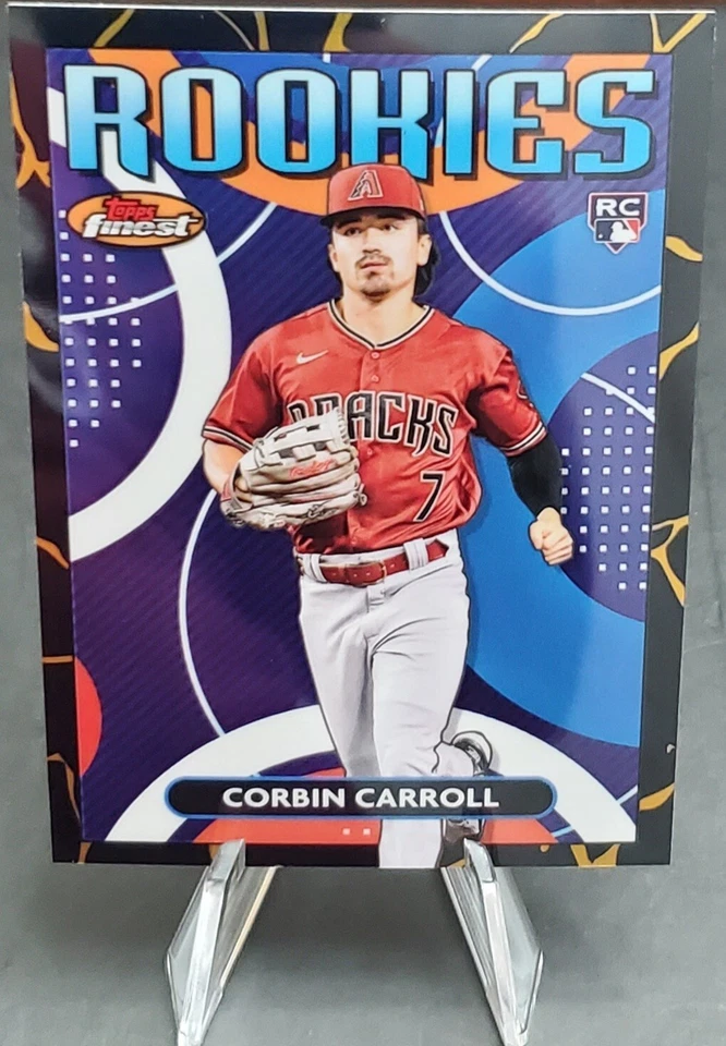 CORBIN CARROLL RC, 2023 Topps Finest Rookies Kintsukuroi Black/Gold Diamondbacks - Image 1 of 4