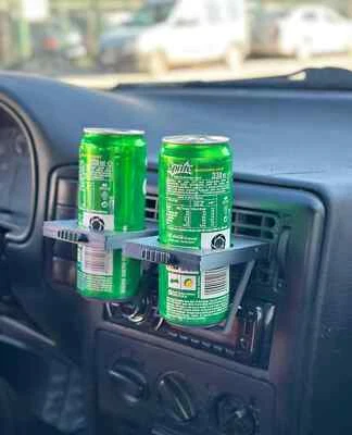 PARA VOLKSWAGEN POLO 6N PORTAVASOS 2 PIEZAS Parrilla Ventilación Parte Interior Negro Foto 1 de 4