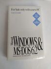 Microsoft MS-DOS 6.2 Operating System User's Guide Original Factory Sealed