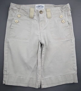 Vintage Damen 2008 Levi Strauss Signature Jeans Bermuda Shorts beige Gr. 6 (30x11) - Bild 1 von 9