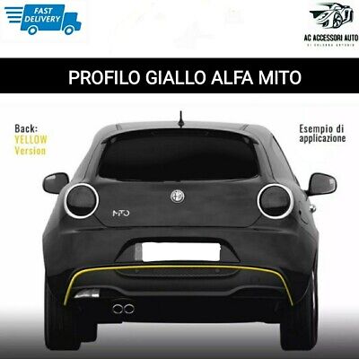 Profilo Bordino Giallo Adesivo Alfa Romeo Mito Dam Paraurti Posteriore  • 9.90€