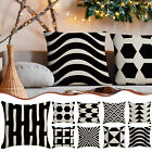 Black White Waterproof Hugging Silk Pillowcase compatible with Machine Washable