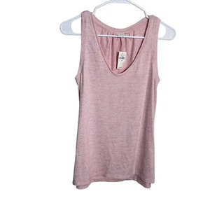 Gap Tank Top Women's XS Pink Round Neck Sleeveless Heather Basic Shirt Tee NWT - Picture 1 of 9