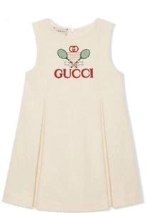 NWT Gucci Girls Embroidered Tennis Dress Sleeveless Size 10 $350 - Picture 1 of 7