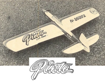Model Airplane Plans (UC): PINTO 34" ½A Stunt Model by Dick Mathis - Image 1 of 2