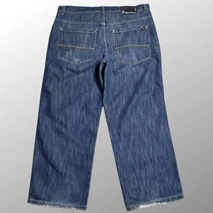 Pantalones de mezclilla Southpole 4180 de colección para hombre 40x30 azul pierna ancha holgados Y2K patinador hip hop - Imagen 1 de 16