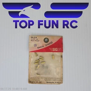 Sig SH-214-3/32" I.D. Ojales de latón de brida corta - Imagen 1 de 1