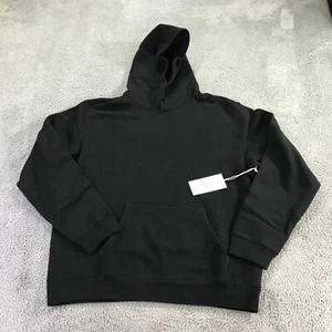 Mate the Label Sweater Mens Large Fleece Hoodie Black Sweatshirt Pullover - Picture 1 of 9