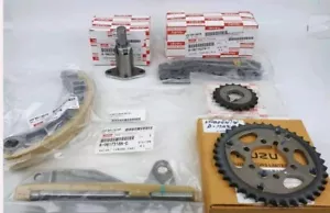 SET 7 Pcs ISUZU ENGINE CHAIN TIMING SPROCKET COMPONENT 2005-11 GENUINE TENSIONER - Picture 1 of 12