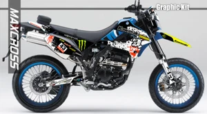 KAWASAKI KLX250 KLX300 S/D-Tracker 2008-2024 MAXCROSS GRAPHICS KIT DECAL KBLC1 - Picture 1 of 4