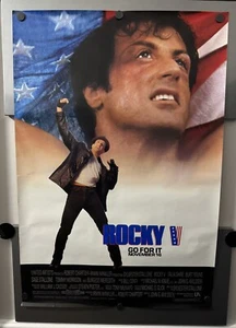 Vintage Original ROCKY V 5 Movie POSTER 27x40 1990 S/S Stallone - Picture 1 of 10