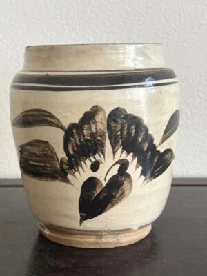 Chinese Song Dynasty Cizhou Kiln Vase / H 13[cm] / Pot Jizhou Ming Bowl Yuan - Image 1 of 4