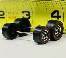 Ruote Reproduction Per Auto Hot Wheels Ruote Repro Per Hot Wheels Redline - Set Di 4 Grandi Cuscinetti HK Neri, Nuove, Per Restauro Ricambi Per Modellini Hot Wheels - Foto 9