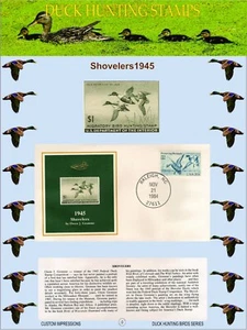 DUCK HUNTING STAMPS CANVAS WALL ART PAINTING PICTURES HANGING POSTERS HOME DECOR - Picture 1 of 1
