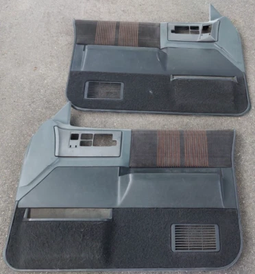 Juego de molduras de panel de puerta Sonoma 1991-1994 S10 S15 ventanas eléctricas punto naranja negro Foto 1 de 4