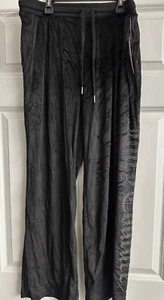 Neu mit Etikett Juicy Couture Schlaf-Pyjamahose schwarz Velours Glitzer Größe XL - Bild 1 von 6
