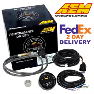 AEM Wideband Sensor Gauge 30-0300 X-series AFR O2 UEGO Air Fuel Ratio Gauge Kit - Picture 1 of 10
