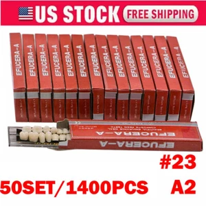 50Sets Denture 23# Shade A2 Acrylic Resin Full Set Teeth Upper Lower Dental USA - Picture 1 of 16