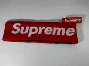 SUPREME x New Era Logo Headband RED One Size NEW! F/W Limited Edition Sealed - Picture 1 of 4