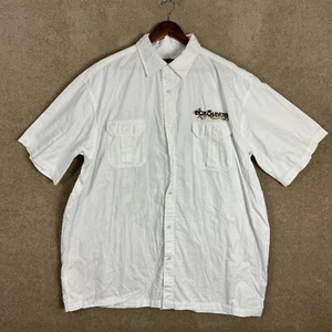 Ecko Unltd Shirt Mens Size 2X White Actual Factual Infantry Short Sleeve Casual - Picture 1 of 10