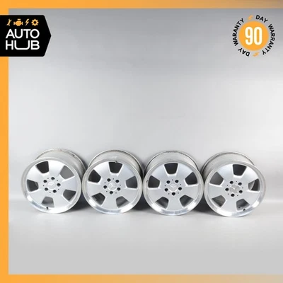 Mercedes R129 SL320 SL500 600SL 8.25 x 17 17" Wheel Rim Rims Set 1294011202 OEM - Image 1 of 4