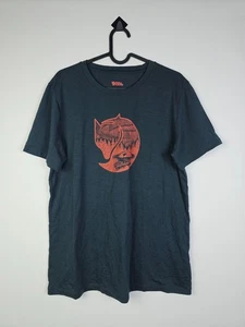 Fjällräven T-Shirt Damen L grau Grafik Gorpcore Outdoor Wandern Logo Tee - Bild 1 von 10