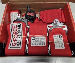 G-Force 6 Point Racing Harness Camlock Red Expired - Picture 1 of 5